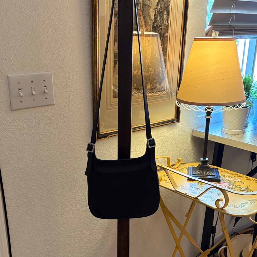 Coach Black Hippie Flap Shoulder Bag